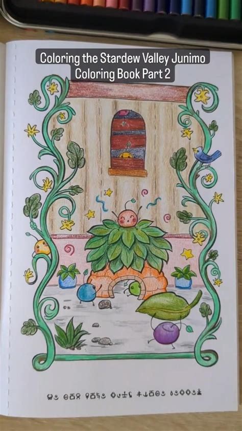 PART 2 Coloring In The Stardew Valley Junimo Coloring Book Coloring