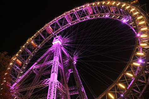 Wiener Riesenrad In Vienna Austria The Viennese Giant Ferris Wheel In