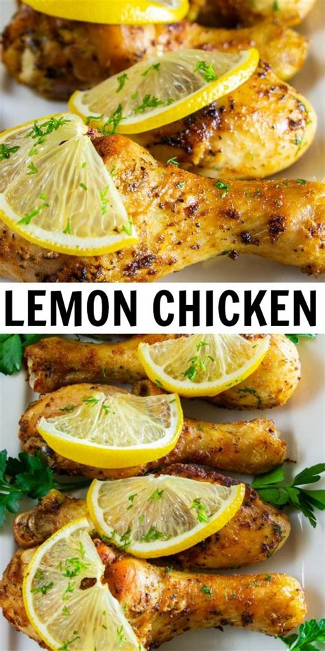 Lemon Chicken Baked Lemon Chicken Lemon Chicken Recipe Easy Chicken Recipes
