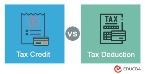 Tax Credit Vs Tax Deduction What Are They Features Infographics