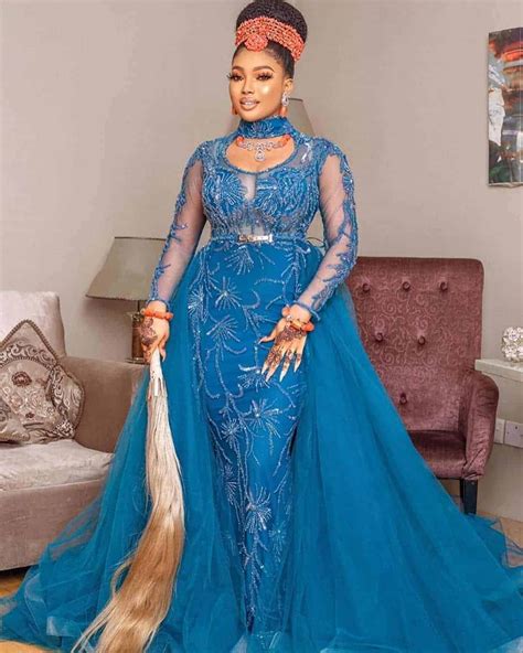 80 Latest Aso Ebi Styles For 2023 Updated Weekly Thrivenaija Aso Ebi Lace Styles Lace