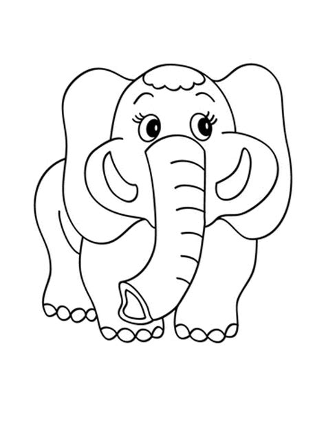 10 Cute Baby Elephant Coloring Pages Pics Mencari Mainan
