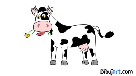 Este ejemplo nos enseña a dibujar una vaca facil y paso a paso. Cómo dibujar una Vaca paso a paso | dibujart.com