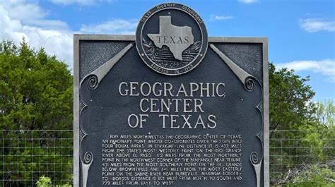 The Texas Bucket List Geographic Center Of Texas