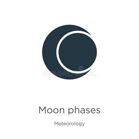 Moon Phases Icon Vector Trendy Flat Moon Phases Icon From Meteorology