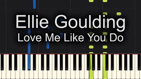 Love Me Like You Do Ellie Goulding Piano Tutorial Synthesia Chords