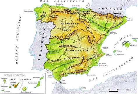 5º De Primaria El Relieve De España Y De Andalucía Conocimiento