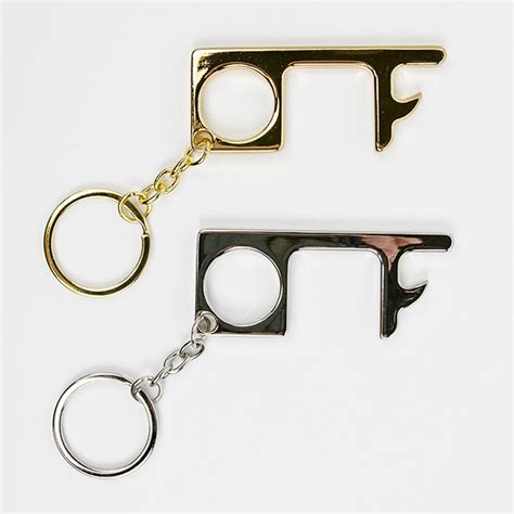 Touch Free Multi Functional Metal Keychains Touch Free Multi Tools