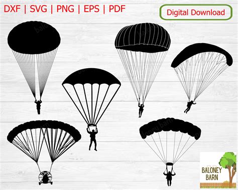 Parachute Clipart Paragliding Svg Powered Parachute Fallschirm