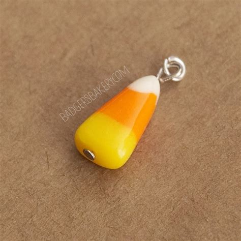 Candy Corn Charm Or Pendant Halloween Jewelry Badgers Bakery