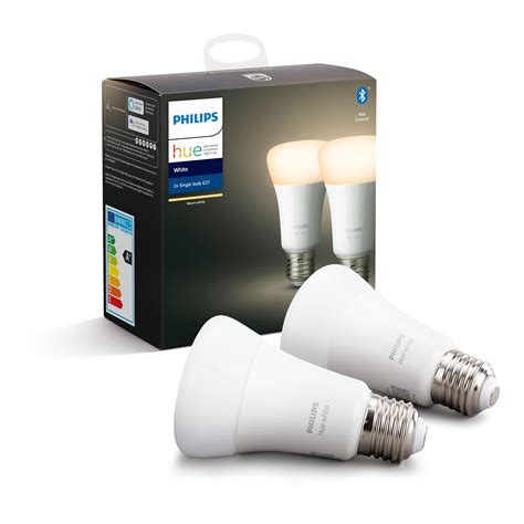 Philips Hue LED Bulb E27 9W 2700k | Bluetooth | 2 Pack