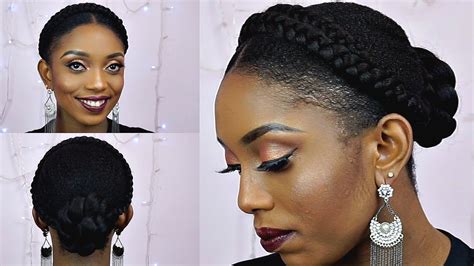 It is amazing that both long and short braids can be styled in a bob, and you even have the. How To Goddess Halo Braids With Bun Updo Tutorial On Short ...