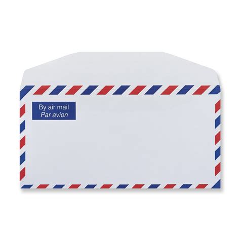 Dl White Airmail Envelopes