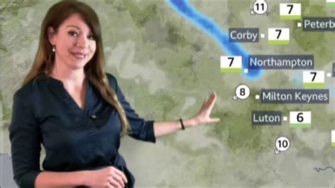Elizabeth Rizzini March 2021 Bbc Weather Wearing Tight Black Top With