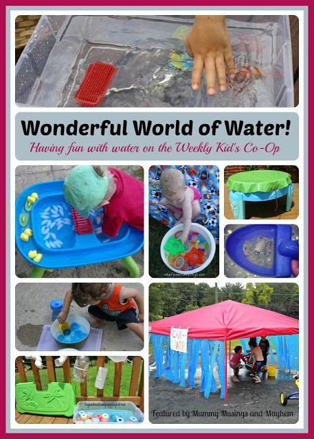 A Collection Of Fun Ideas With Water Featured On The Weekly Kids Co Op