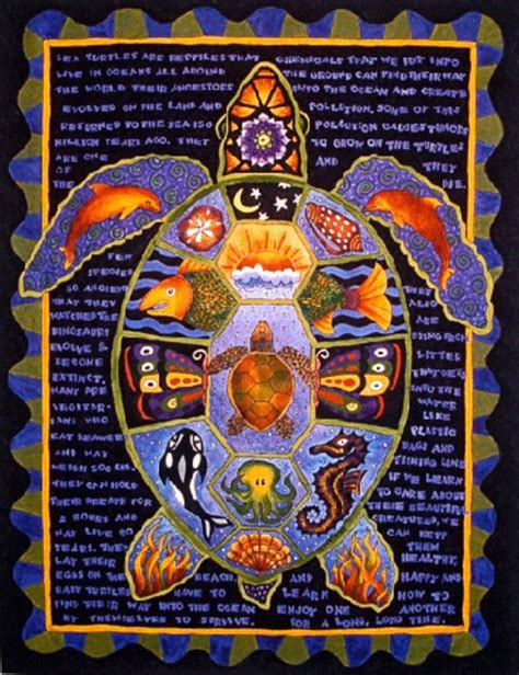Turtle Totem By Patty Hieb Art Quilts Turtle Quilt Turtle Art