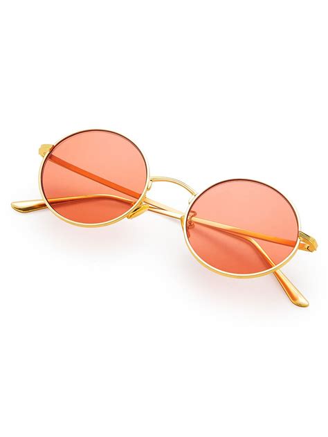 shop flat lens round sunglasses online shein offers flat lens round sunglasses and more to fit