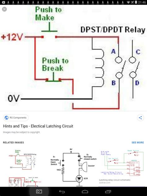 Self Latching Relay Circuit Diagram Circuit Diagram