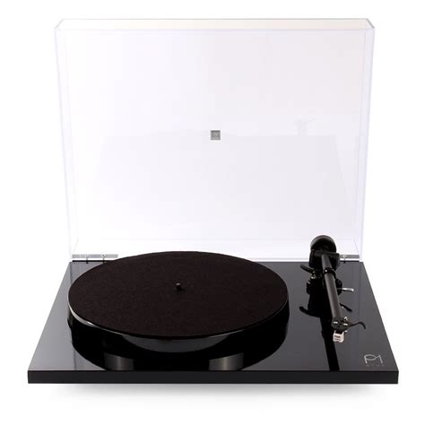 Rega Turntable Record Player With Built In Phono Stage And Closed Lid