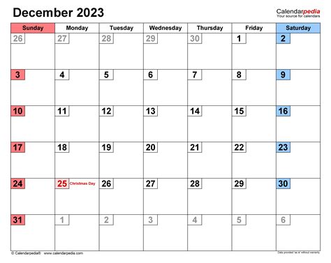 December 2023 Calendar With January 2022 Calendar 2022