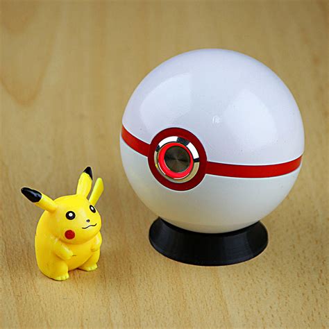 Pokeball Premier Ball Realistic On And Off Led Etsy Uk