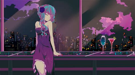 Violet Nightlife Anime Wallpaper X Post Rmoescape