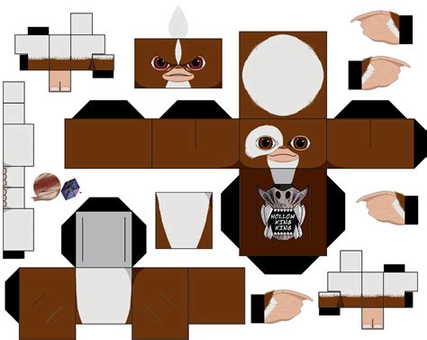 Gizmo And Stripe Paper Toy Free Printable Papercraft Templates