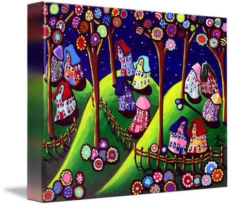 Whimsical Houses And Trees By Renie Britenbucher Tree Wall Art Tree
