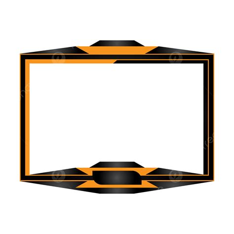 Orange Overlay Clipart Vector Orange Yellow Twitch Overlay Frame