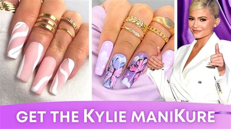 Kylie Jenner Inspired Nails New Nails Art 2021 Youtube