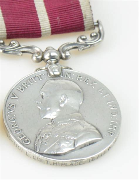 The Meritorious Service Medal Awarded To Thomas Place • Ww1 Medal