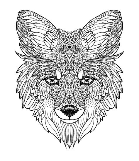 Fox Mandala Diego Ayerbe Mandala Tattoo Fox Coloring