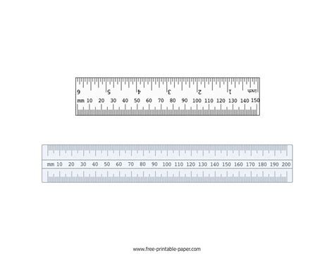 Mm Ruler Actual Size Free Printable Paper