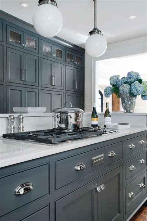 15 Best Grey Color Kitchen Cabinets With Blue Counter Top Collection