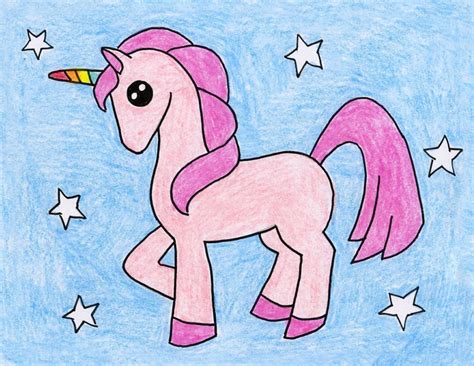 Easy Unicorn Drawing · Art Projects For Kids Disney Art Drawings Art