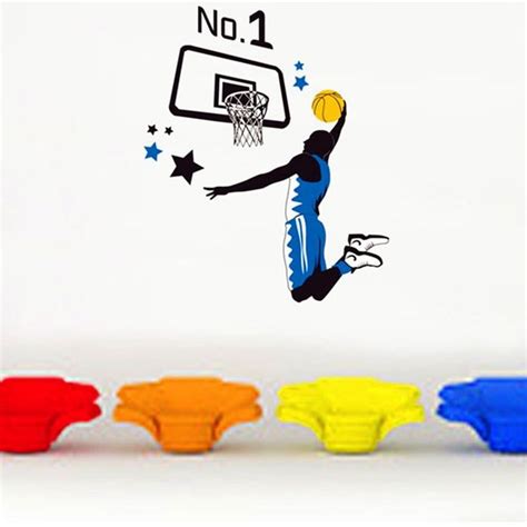 Slam Dunk Sports Style Wall Sticker Home Appliances Decor Wall Decals