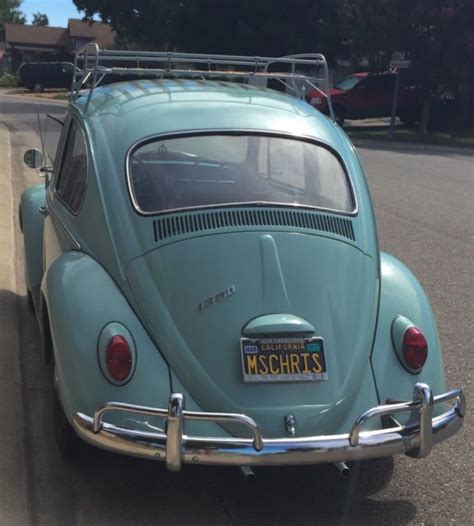 Seller Of Classic Cars 1966 Volkswagen Beetle Classic Bahama Bluebahama Blue Blue And Black