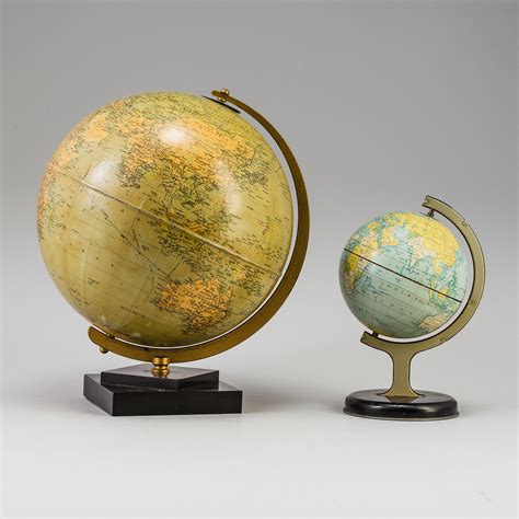 A Mid 20th Century Philips Challenge 10 Inch Terrestrial Globe And Globe By Chad Valley Co