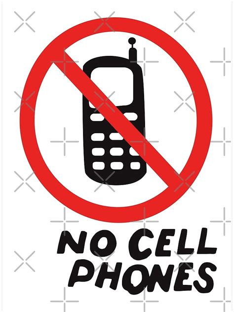No Cell Phones Poster By Expandable Redbubble