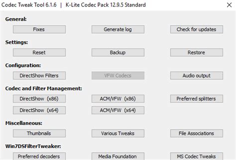 Old versions also with xp. Download K-Lite Codec Pack (64/32 bit) for Windows 10 PC. Free