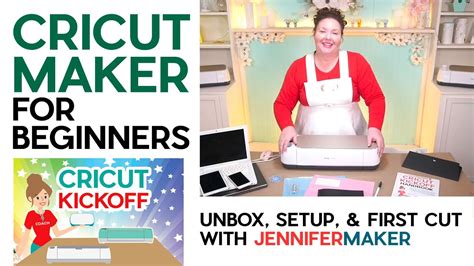 Cricut Maker For Beginners Unboxing Setup First Cut Cricut