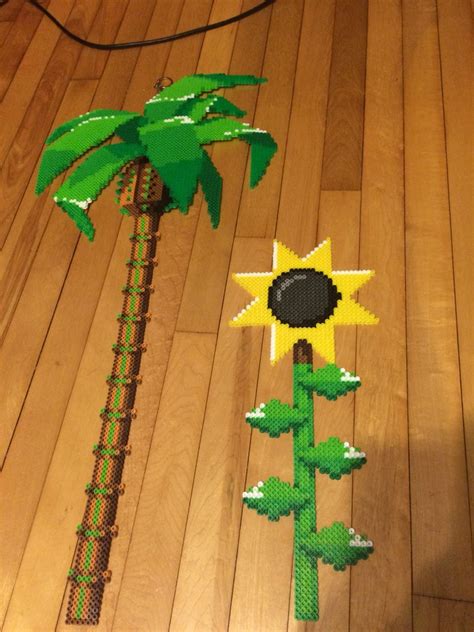 Green Hill Zone Palm Tree And Sunflower From Sonic 1 Email For A