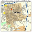 Aerial Photography Map of Jackson, MI Michigan