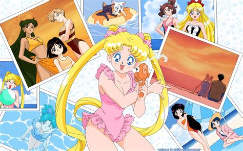 Sailor Moon Beach Party Anime Summer Sailor Moon Sailor Moon Wallpaper