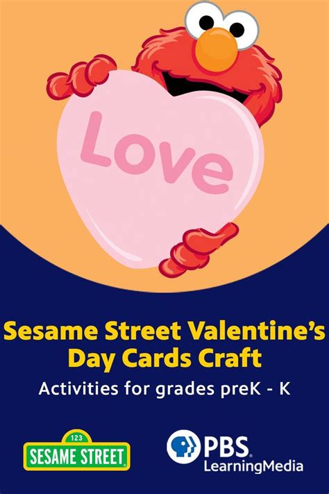 Valentines Day Cards Craft Sesame Street Pbs Learningmedia In 2022