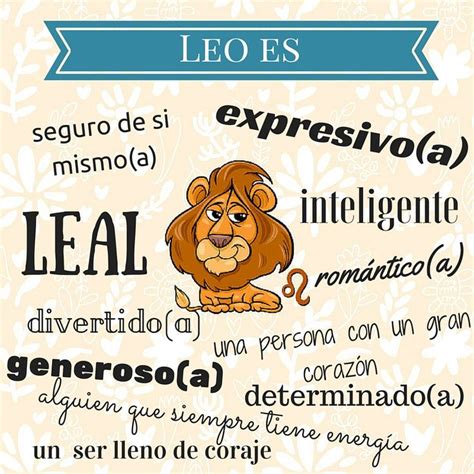 Leo El Signo Astrológico Zodiac Signs Leo Leo Quotes Leo Facts