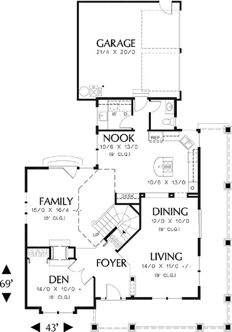 Plan 6873am For The Corner Lot Country Style House Plans House
