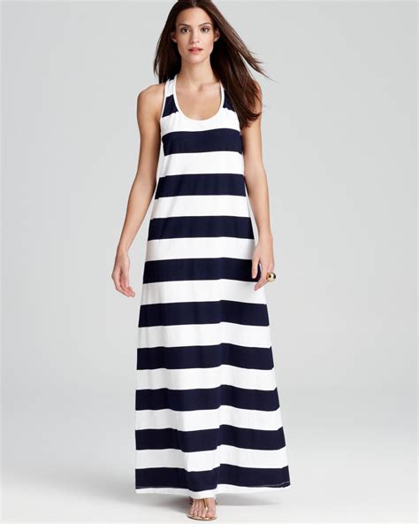 Tommy Bahama Big Stripe Long Tank Swimsuit Cover Up Dress