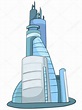 Rascacielos de dibujos animados — Archivo Imágenes Vectoriales ...
