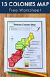 New England Colonies Worksheet
